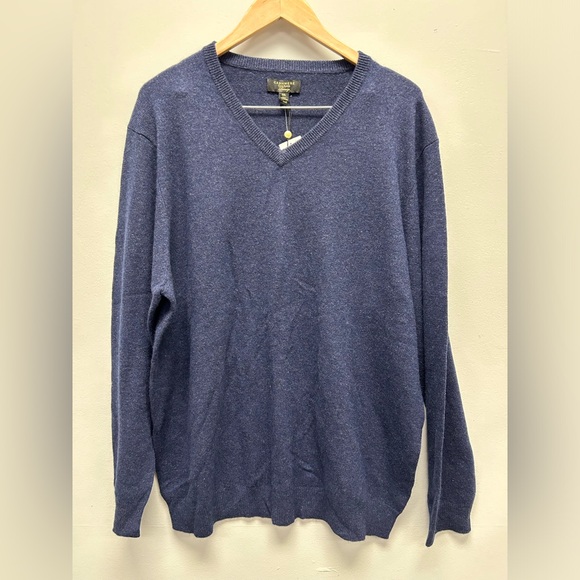 Club Room Men's Cashmere V-Neck Sweater - Picture 1 of 4